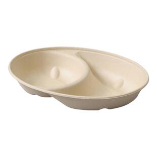 轻食打包盒可降解一次性餐盒椭圆沙拉碗椭圆形便当盒椭圆纸碗餐盒