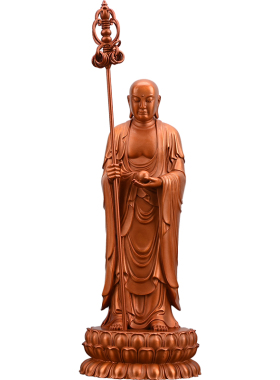 纯铜九华山地藏王菩萨像家用供奉