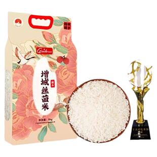 挂绿增城丝苗米5kg臻品2025年新米10斤煲仔饭家用南方大米长粒香