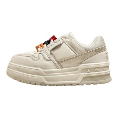 snowelf厚底6cm小白鞋女款面包鞋