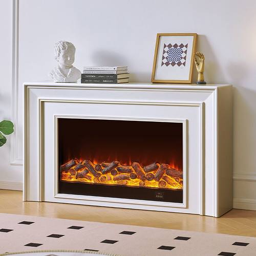 H&法式成品壁炉装饰柜1.2米美式复古火电子取暖壁炉芯1.5米可