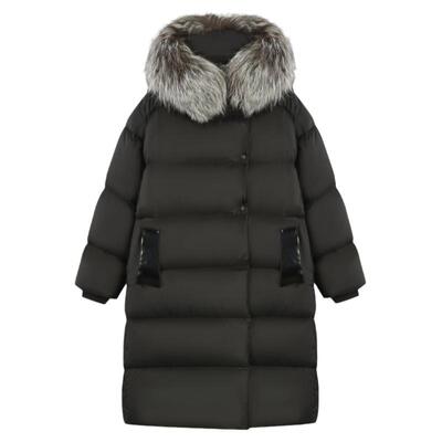 吕燕设计师毛领羽绒服