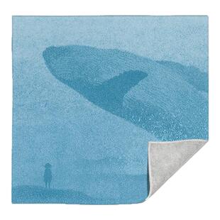 插画治愈鲸鱼百贴布单反相机镜头魔术布懒人相机单反内胆收纳包