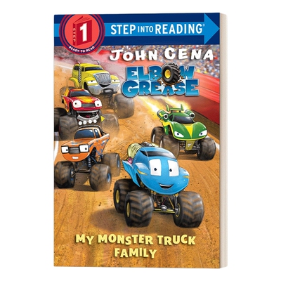 英文原版 Step into Reading 1 My Monster Truck Family Elbow Grease 我的怪兽卡车家族 英文版 进口英语原版书籍