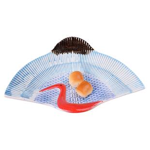 清仓陶瓷多用造型盘色拉刺身盘薄切片三文鱼金枪鱼盘异形浅盘餐具