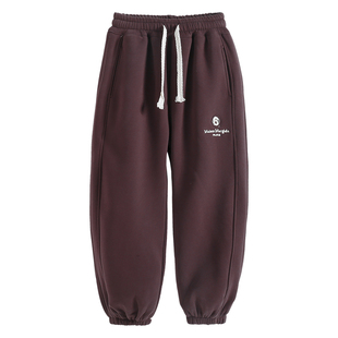 【清仓】女童裤子加绒加厚冬季休闲裤中大童保暖一体绒童装束脚裤