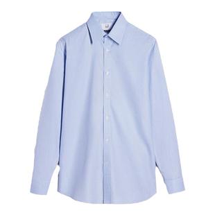 dunhill登喜路男微格纹吉萨棉正装衬衫衬衣商务通勤基础休闲秋冬