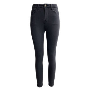 冰丝牛仔裤女薄款9分 2026春夏高腰高弹力显瘦麻赛尔超软小脚裤女