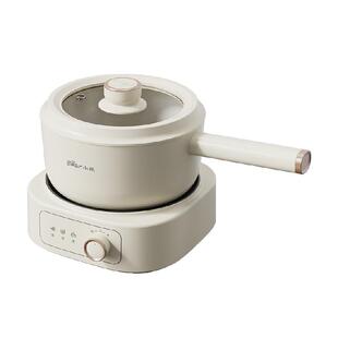 小熊电煮锅小型多功能家用宿舍分体式小电锅电火锅煮面锅蒸煮炒锅