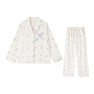 泰迪熊海岛绒睡衣女秋冬法兰绒冬季加绒家居服薄绒牛奶绒德绒冬天