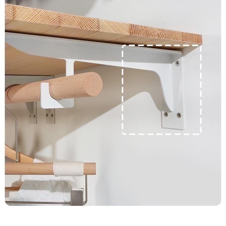 衣杆托衣帽间木板支架支架支架衣柜重型一体上承重墙挂衣架三角