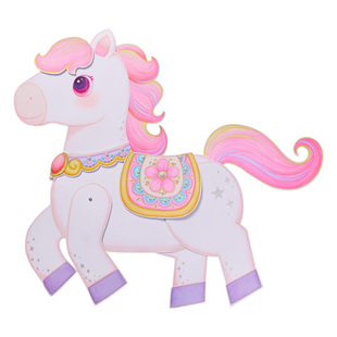 新年春节元宵马年创意涂鸦关节马手工diy美术儿童制作材料幼儿园