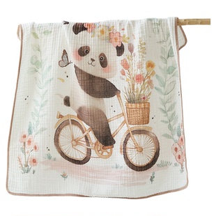 纱巾棉纱纱布浴巾婴儿新生儿童专用毛巾纯棉盖毯宝宝婴幼儿洗澡