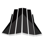 荣威21款i5车窗饰条RX3/RX5/360/550/350改装专用黑色镜面中柱贴