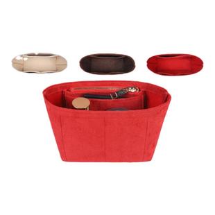 适用lv新款neverfull bb小号迷你内胆包中包衬收纳整理绒布购物袋