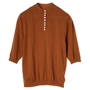 【羊毛精选】ZOLLE因为优雅法式简约连扣立领上衣套头衫26春夏