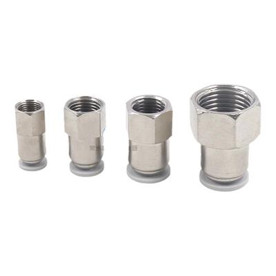 气动快速直通气管快插接头铜