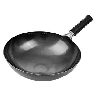 鲁匠师钛锅纯钛炒锅官方旗舰店无涂层家用圆底燃气灶一体不粘炒锅