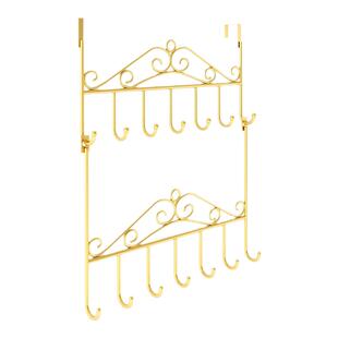 门后挂钩双层挂衣架三层门上背式挂架神器免打孔浴室卧室衣服收纳