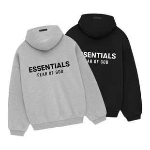 阿伦777 Fear of God Essentials 24Fall Holiday加绒卫衣帽衫男