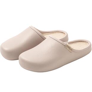 秋冬季eva防水壳子抗菌棉拖鞋女室内家居家用地板男加绒保暖情侣