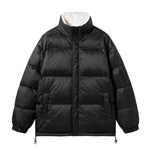 回力羊羔毛羽绒服男士冬季2025新款加厚重型防寒保暖男生鸭绒外套