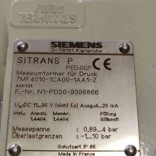 7MF4010-1CA00-1AA1-Z 压力变送器 工业工控自动化配件议价维修