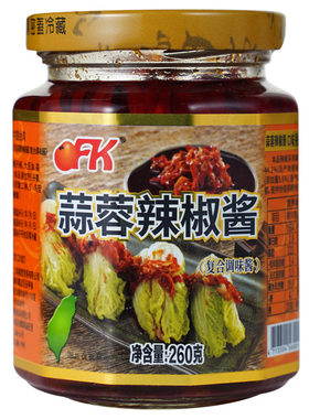 中国台湾OFK蒜蓉辣椒酱260g