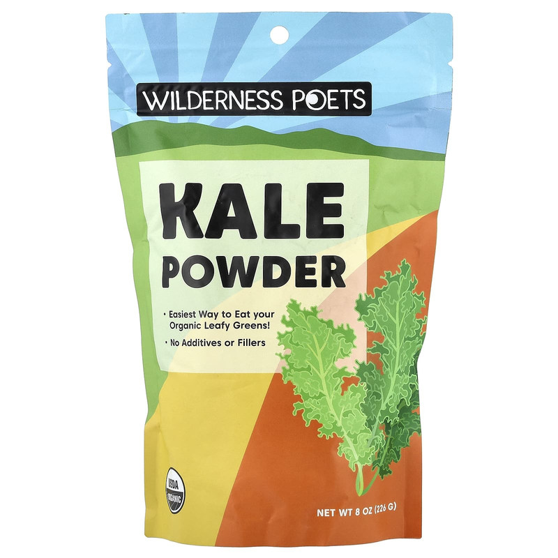 WildernessPoetsLLC羽衣甘蓝粉膳食纤维粉末维K维C健康