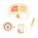 cocome可可萌儿童辅食碗餐具宝宝餐盘分格餐盘防烫耐摔训练吃饭碗