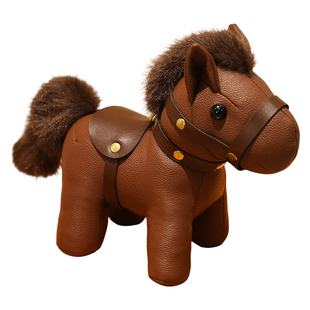 【马上有钱】马年吉祥物包包挂件新年小马挂饰皮质玩偶可爱钥匙扣