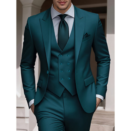 Z 37604 Business Suit Three-piece Set 商务修身西装三件套