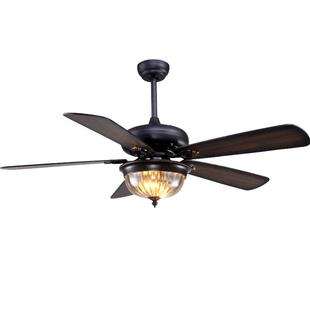 美式风扇灯餐厅卧室客厅吊扇风扇法式家用静音2025新款复古吊扇灯