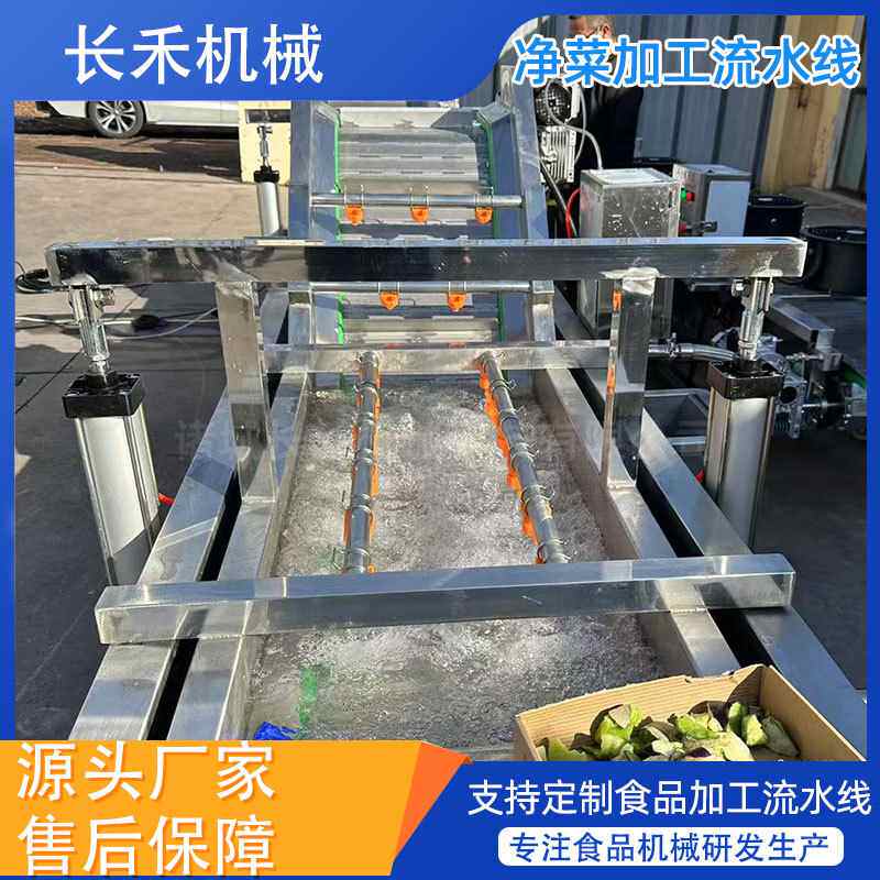 全自动气泡清洗机 水产品八爪鱼碧根果清洗 预制菜净菜商用