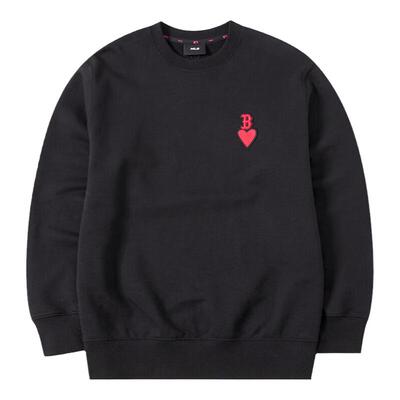 MLB情侣款NY爱心刺绣运动套头衫