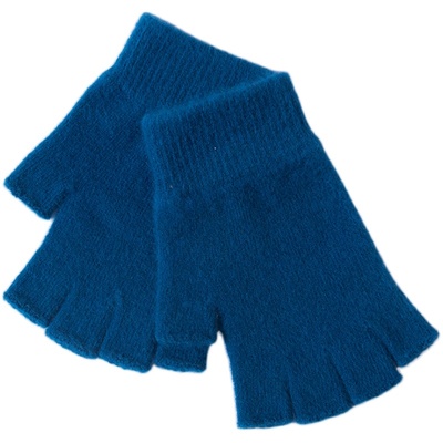 羊绒学生毛线情侣保暖半指手套