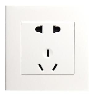 深思白色经典开关插座86型墙壁五孔插座带开关二三插座 S3系列