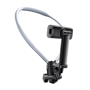 手机支架第一人称视角拍摄神器挂脖支架运动相机通用骑行美食钓鱼直播胸前拍摄设备固定补光灯适配大疆GoPro