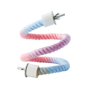 新派宠物鹦鹉旋转攀爬绳站架玄凤牡丹虎皮秋千棉绳站杆鸟站棍用品