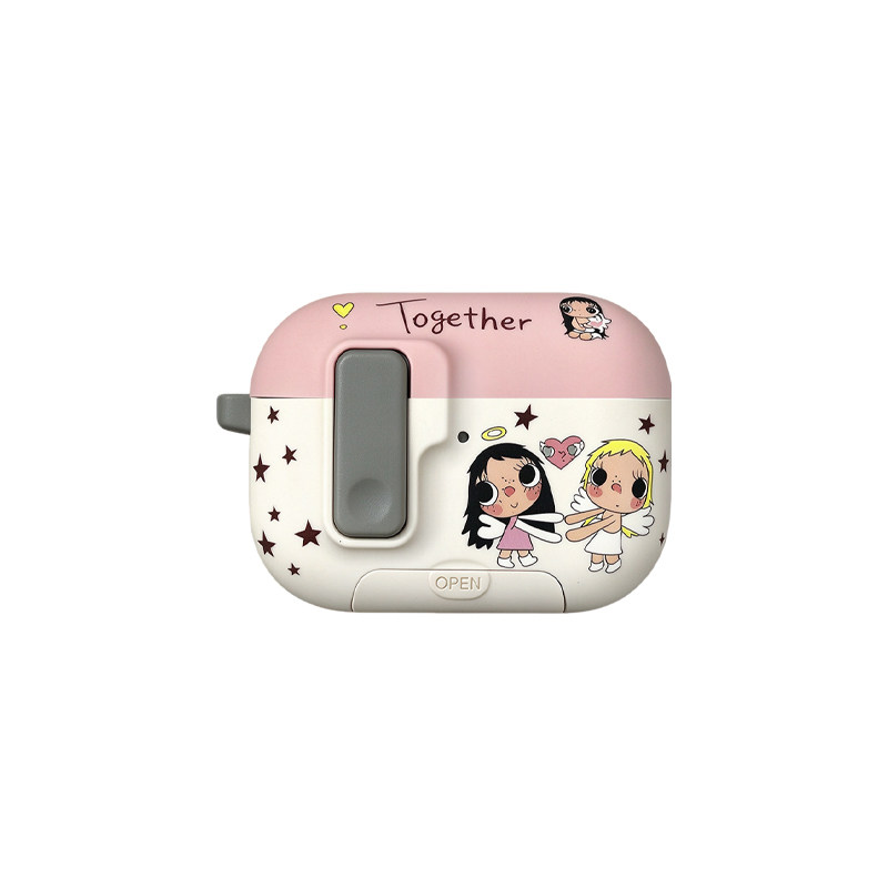 苹果AirPods4/5/Pro3弹盖锁扣壳