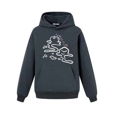 SYMOCOLOR复古美式帽衫