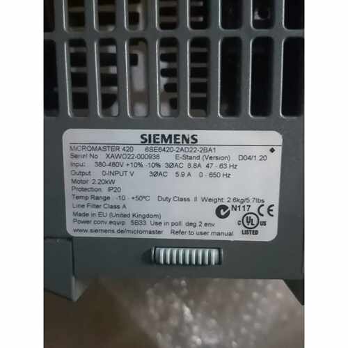 议价可维修西门子变频器星型号6SE64202AD222BA1全新M