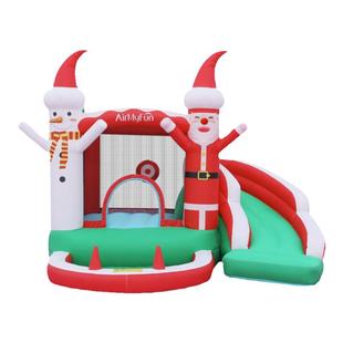 AirMyFun家用圣诞充气城堡室内外小型儿童蹦床滑梯球池派对淘气堡