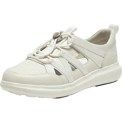 SKAP圣伽步2026春夏新款松紧带舒适镂空轻质休闲女士凉鞋AAE41BK4