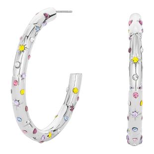 【热巴同款】RecoPan快乐专辑/原创星芒彩钻百搭大耳圈耳环耳夹