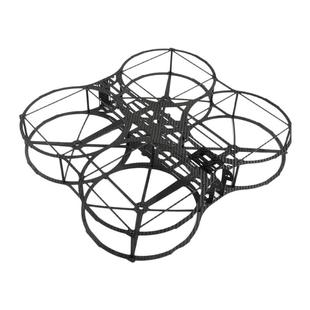 航模HSKRC Q4 V2 碳纤8寸四轴机架 带保护防撞圈2212 1400KV电机