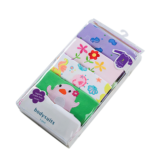 外贸卡特婴儿连体衣长袖三角哈衣5件装爬服休闲包屁衣四季连体衣