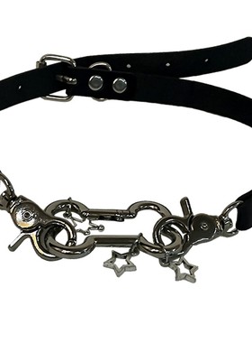 锁骨链女金属骨头星星项链甜酷