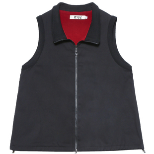 【膘儿妃】大码女装春装薄绒胖mm坎肩中长款女士休闲马甲无袖外套