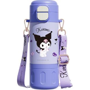 三丽鸥联名2024新款保温杯女生高颜值儿童水杯学生双饮吸管杯子